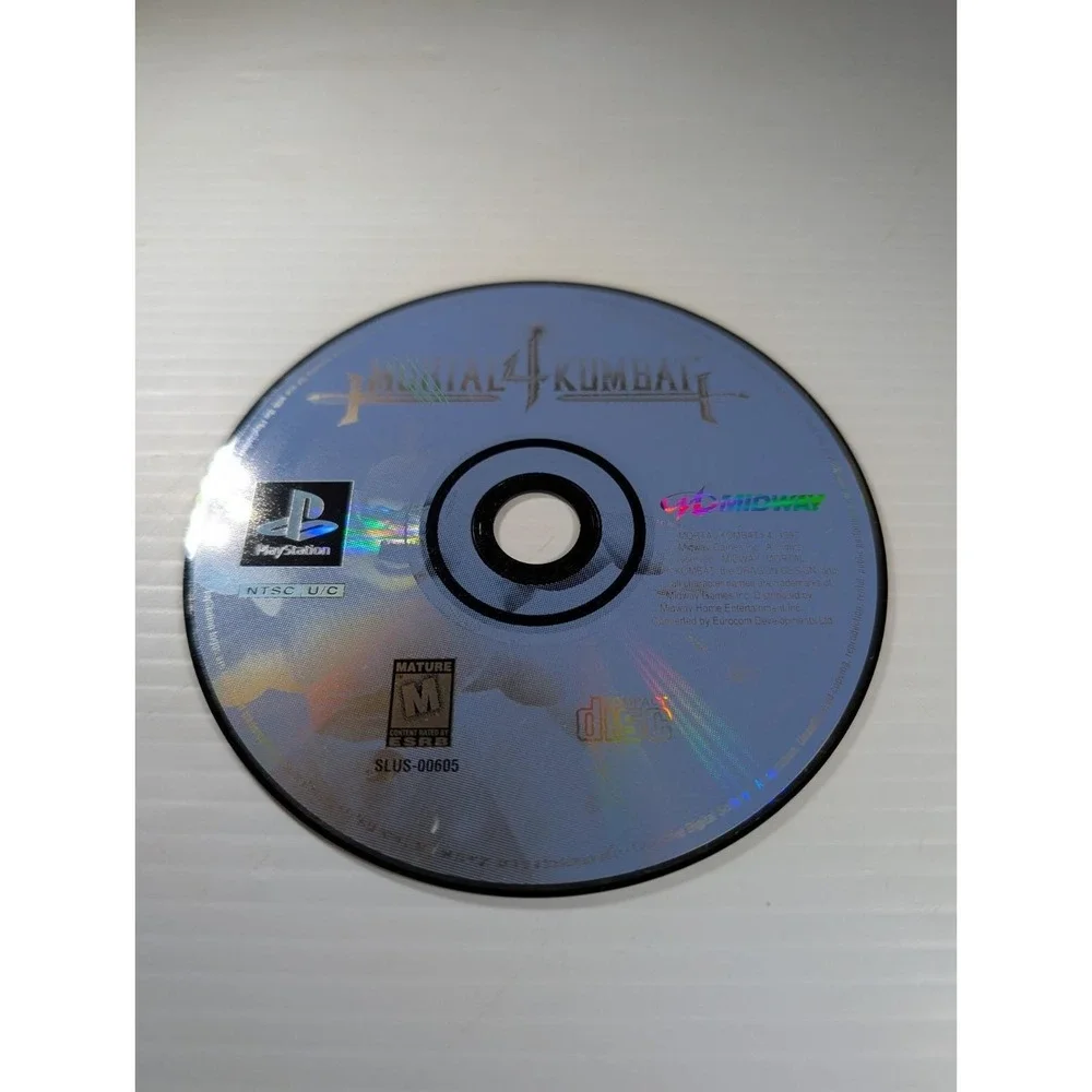 Mortal Kombat 4 IV‎ (PlayStation 1 PS1, 1998) MK4 Disc Only TESTED
